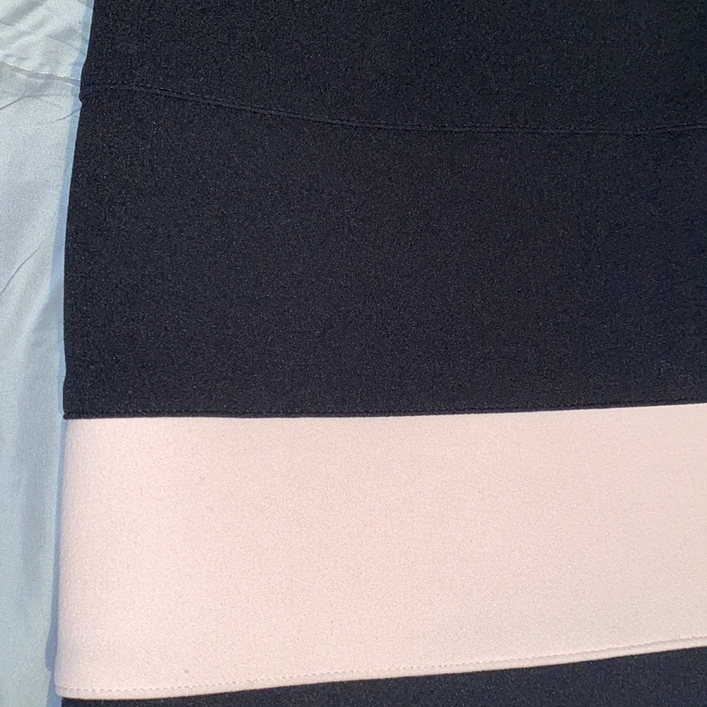 Tommy Hilfiger Colorblock sleeveless knee length pink and black sheath dress 6 - Picture 10 of 15